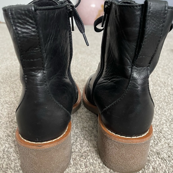 EOS Corbyn women’s leather combat boots - Picture 4 of 12